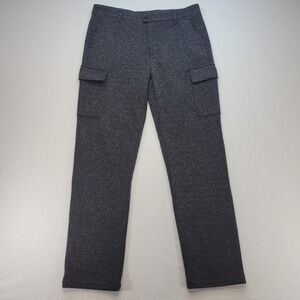 mnml Cargo Pants Mens 34x32 Gray Tweed Speckled Straight Leg Utility Trousers